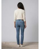 Elly Hr gewassen blauwe rechte jeans