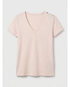 T-Shirt Vanina rayé rose