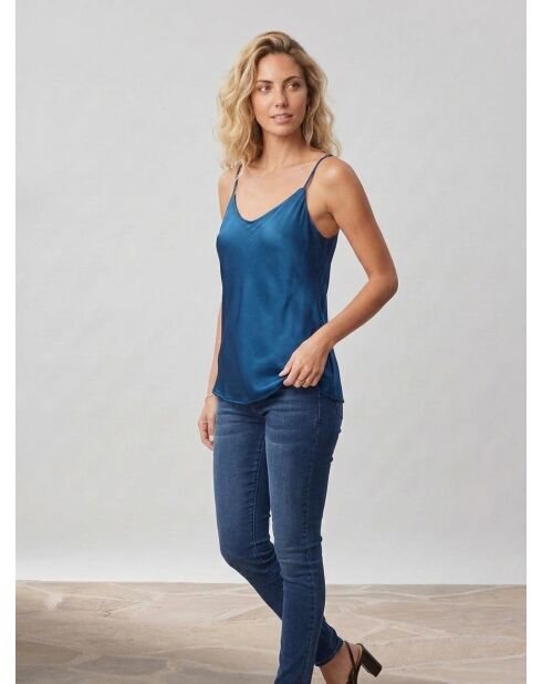 Azurblaues Top Cindy