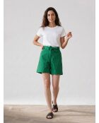 Dschungelgrüne Mano-Popelin-Shorts
