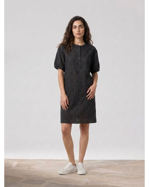 Anthrazitfarbenes Kleid Clementine