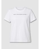 T-Shirt en Coton inscription Stockholm blanc