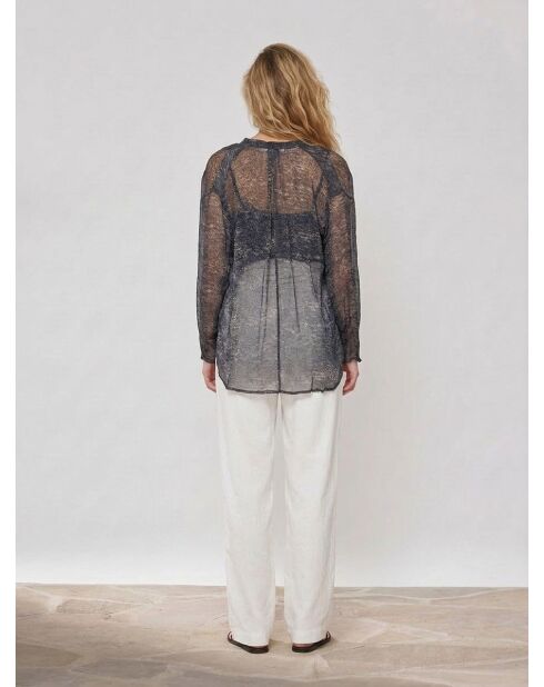 Blusa Elene con tinta granítica