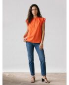 MC orange Baumwollbluse