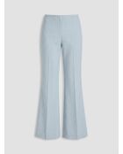 Pantalon en tissu flammé bleu