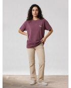 T-Shirt Dad With Map imprimé violet