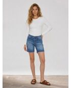 Blaue Jeansshorts, getragen für Jungen