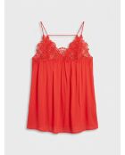 Liv ziegelrotes Top