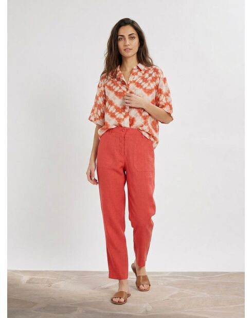 Camisa Janis con estampado coral