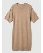 Beiges Car-Pulloverkleid