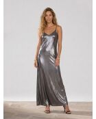 Silbernes Kleid Qarelli