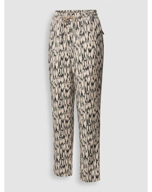 Flowy Hose Nina rosa/ecru/schwarz
