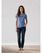T-Shirt Tonal en Coton bleu