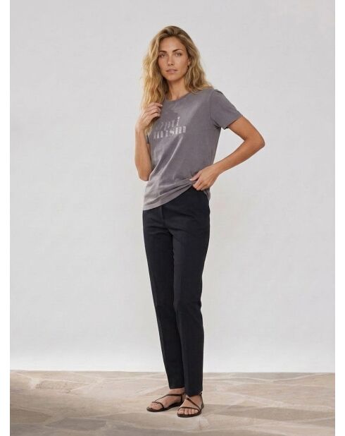 Ana T-shirt van 100% biologisch katoen donkergrijs
