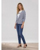 Sylvie Indigo Heather Cardigan aus 100% Bio-Baumwolle