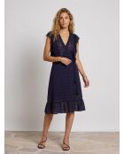 Vestido azul marino Qat