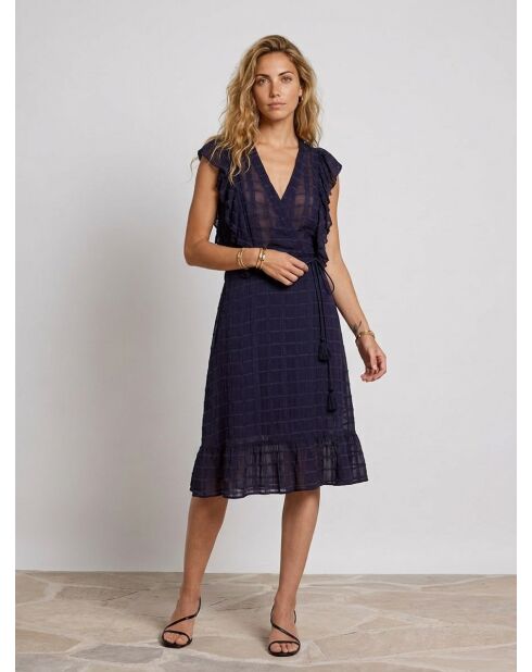 Vestido azul marino Qat