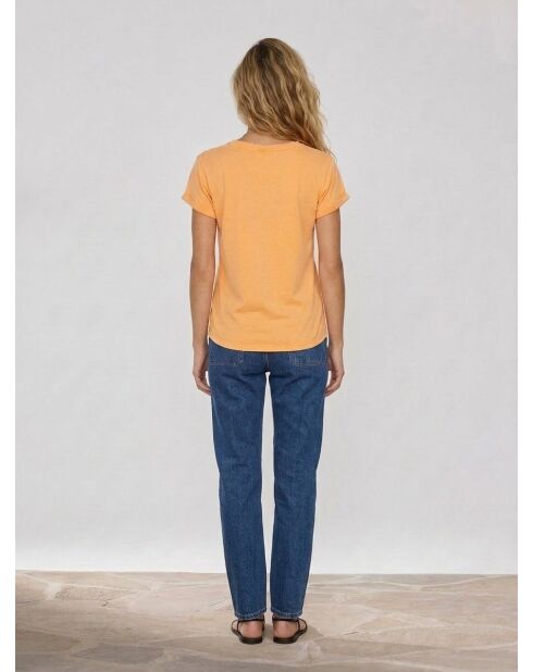 Oranje T-shirt met de zon