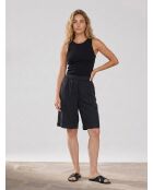 Bermuda fluide à Taille élastique noir
