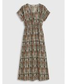 Bedrucktes Kleid Milly in Khaki