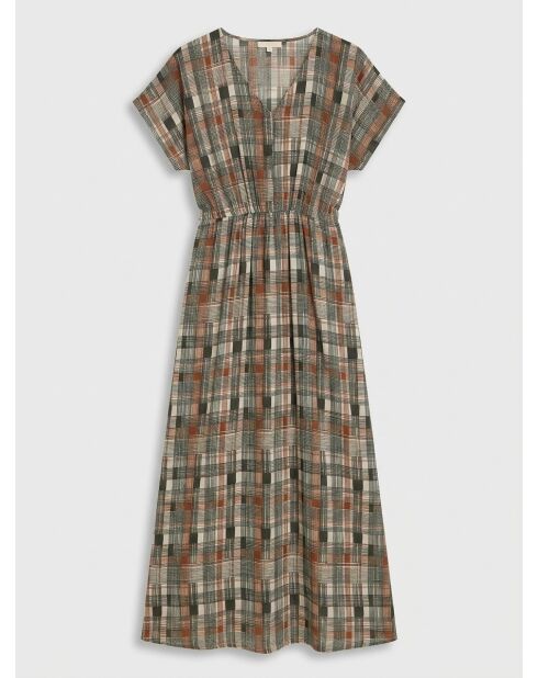 Bedrucktes Kleid Milly in Khaki