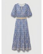 Kleid Rotia mit Kobaltprint