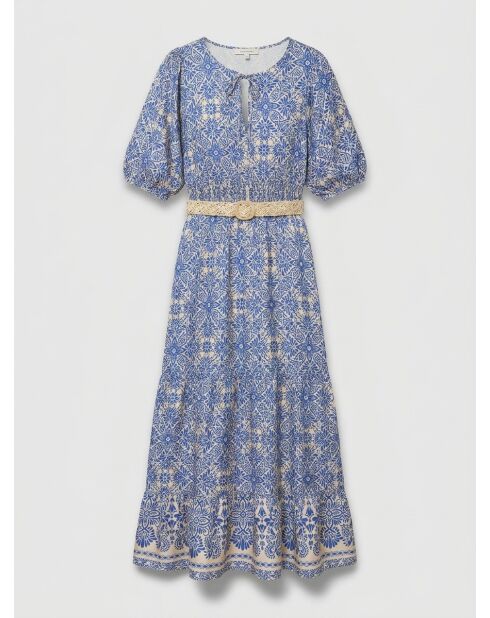 Kleid Rotia mit Kobaltprint