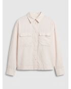 Chemise Canada à petits carreaux rose poudré