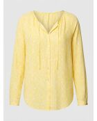 Chemise imprimé floral jaune