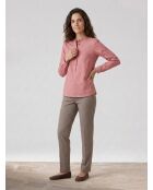 Blouse en Coton & Soie Cannes rose