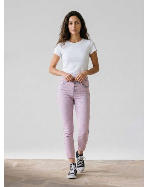 721 Skinny Sculpt Exposed Jeans in Rosa/Blau mit hohem Bund