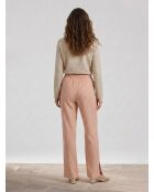 Pantalon en Lin mélangé Pepper rayé beige