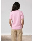T-Shirt Troyal imprimé rose
