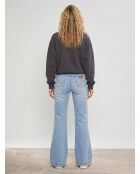 Billabong x Wrangler Hellblaue Patchwork-Jeans mit ausgestelltem Ausschnitt