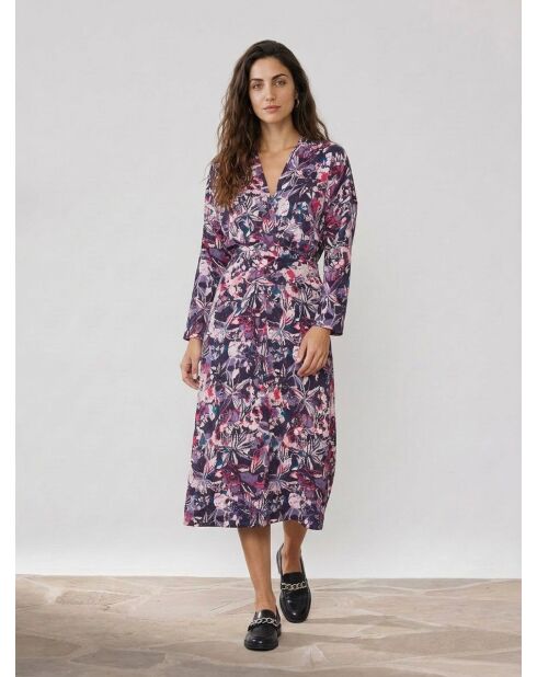 Robe Cherry imprimée rose/violet