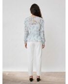 Glamour Fluid Bluse bedruckt fluid himmelblau
