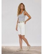Weiße mittellange Shorts Paradise