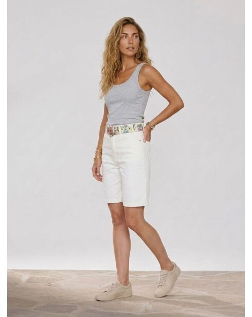 Short mi-long Paradise blanc