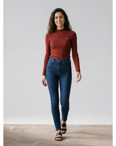 721 Skinny Sculpt Santiago Blaue Jeans mit hohem Bund