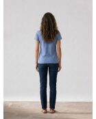 T-Shirt Tonal en Coton bleu