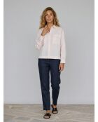Chemise Canada à petits carreaux rose poudré