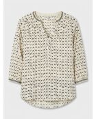 Blouse Okinawa beige/bleu