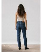 Jean high slim straight  70's sonoma hills bleu