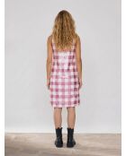 Saint-Tropez rosa/weißes Paillettenkleid