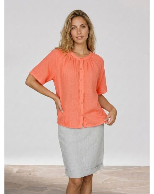 Strawberry Emelia Mullbluse aus Baumwolle