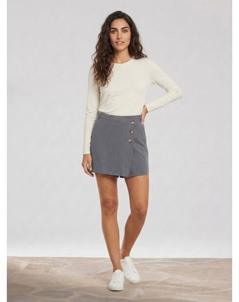 Falda corta gris Lugano