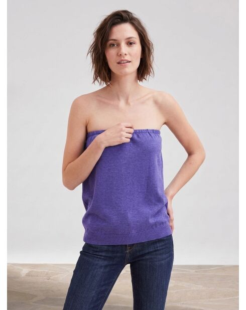 Bustier Bellflower in cotone e cashmere