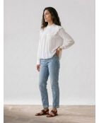 Blouse Luanna blanc/beige