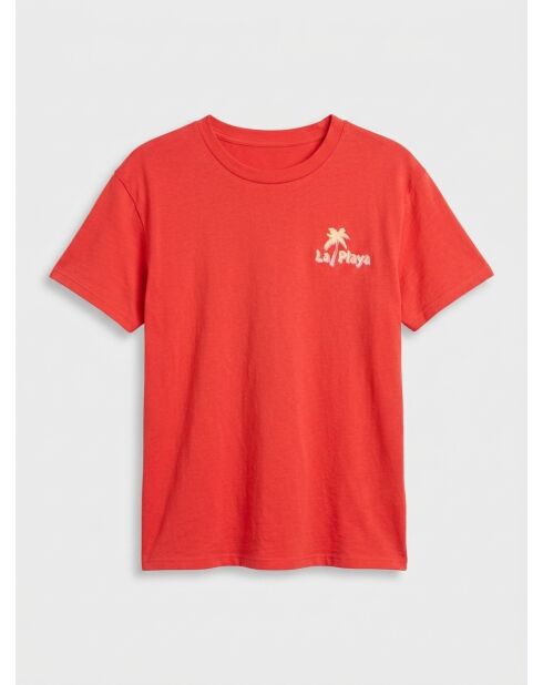 T-Shirt La Playa rouge