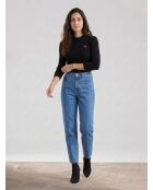 Jean high loose Taper Hold My Purse bleu